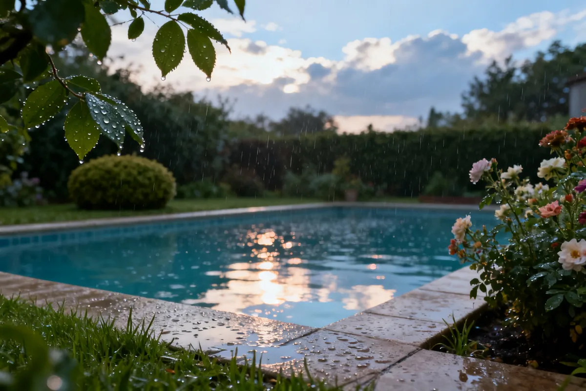 Piscine après un orage : les bons réflexes