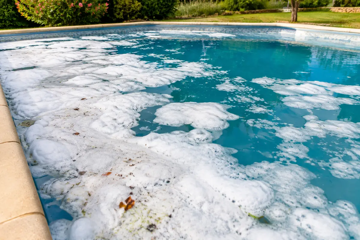 Mousse blanche piscine : Causes, que faire et comment l’éliminer ?